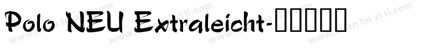 Polo NEU Extraleicht字体转换